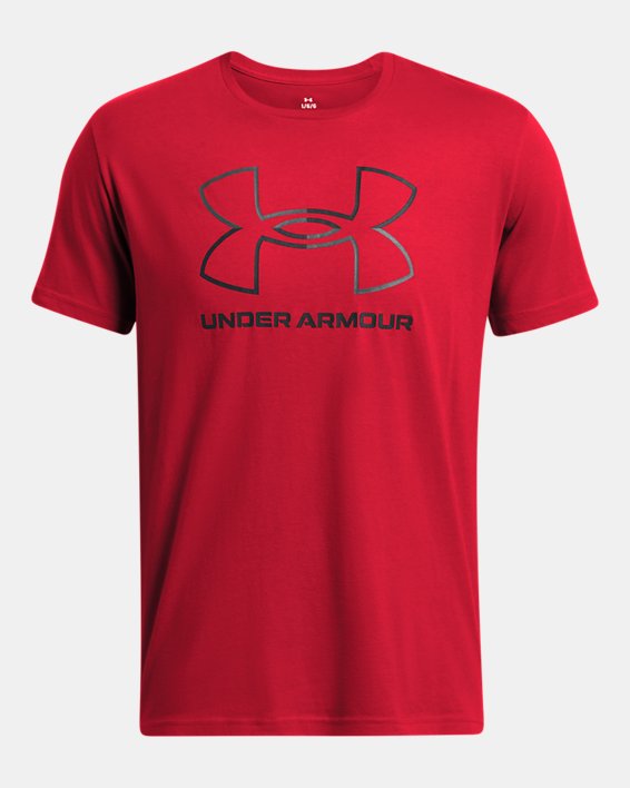 Camiseta de manga corta UA Foundation para hombre, Red, pdpMainDesktop image number 2